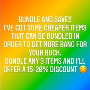 Don’t be afraid to bundle and make an offer!